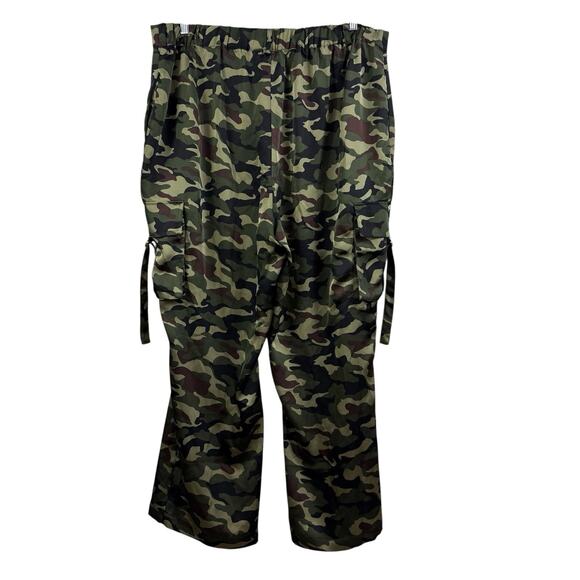 New Camo Cargo Nina Parker Straight Leg Pants Plus Size 18W High Rise Gorpcore - Picture 12 of 13